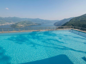 Van Gogh - beautiful lake Iseo view and swimming pool Parzanica